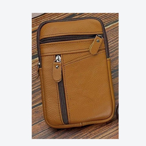 Leather Phone Bag Brown - Picture 5 of 8